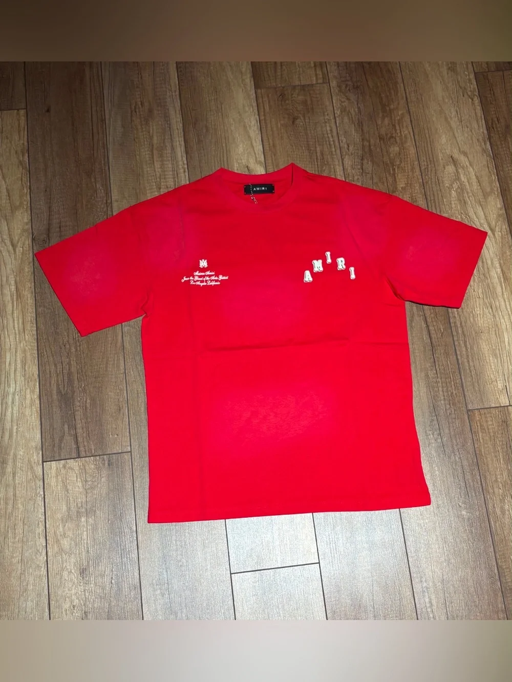 Amiri Mens Red Tee Shirt Short Sleeve Brand New Size Small,XL